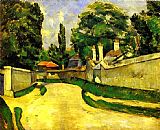 Houses on the Roadside by Paul Cezanne